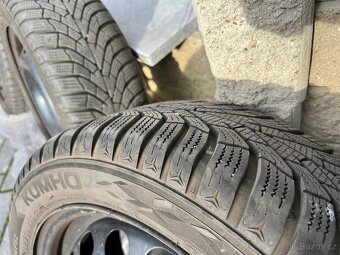 Zimní kola 195/50 R15 KUMHO – plechové disky - 9
