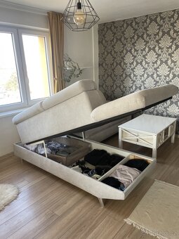 rozkládací gauč s úložným prostorem - 9