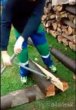 Štípací klin na dřevo, na štípaní při řezání pílení dřeva - 9