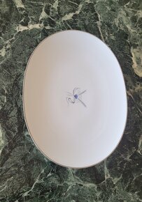 Obrovský vintage porcelánový talíř na hlavní chod, dezerty - 9