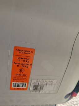 Autosedačka Romer kidfix XP 15-36kg - 9