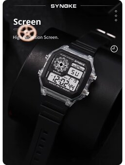 SYNOKE. Digitální sportovní vodotěsné hodinky.NOVE. - 9
