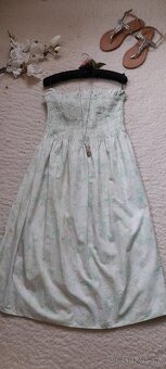 H&M bavlněné midi šaty bez ramínek - 9