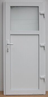 Celoprosklené a plné dveře a okna plastové vchodové, - 9