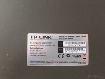 Rack skříň Triton, Patch panel, Web smart switch - 9