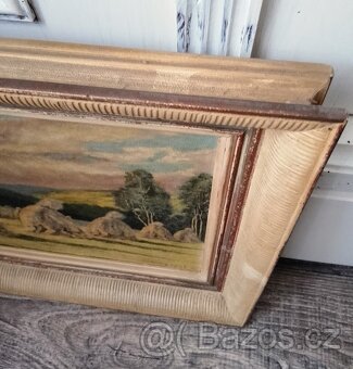 OBRAZ ORIGINÁL „SNOPY NA POLI“ AUTOR E. HORÁK 1951 - 9