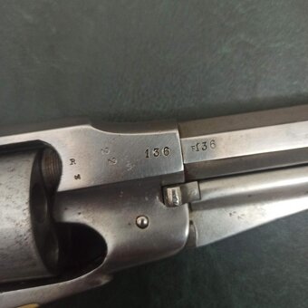 Raritní revolver konverzsní Remington 1858 .44CF/RF SUPER - 9