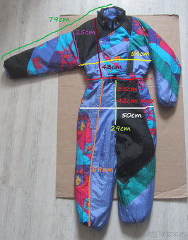 Vintage 90s zimní kombinéza dětská-teen-petit-XXS/XS - 9