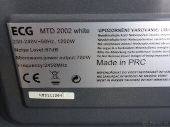Mikrovlnná trouba ECG MTD 2002 - 9