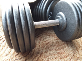 Profi pevné jednoruční činky 2,5-100kg NOVÉ - 9