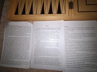 Dřevěná sada her – Backgammon & Mlýn + návody+šachy - 9