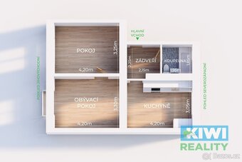 Prodej, byt 2+1, 46 m2, Frýdek-Místek, ul. Puškinova - 9