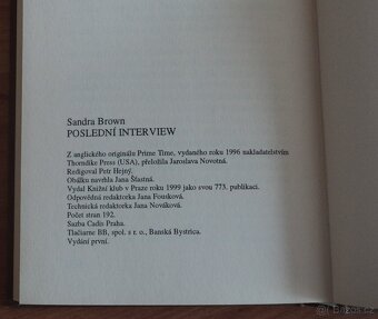 Sandra Brown 3 knihy - 9