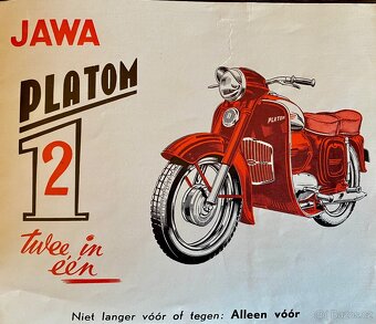 Jawa PLATOM 250 350 kývačka panelka revma kryt export - 9