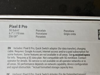 Google Pixel 8 Pro 256GB, porcelánově bílá, jako nový - 9
