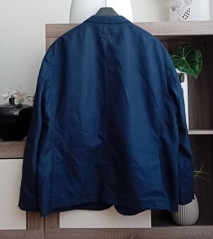 Calamar pánské sako vel. 3XL len + bavlna nové - 9