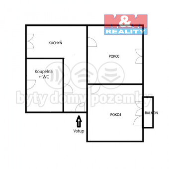 Prodej bytu 2+1, 104 m², Litvínov, ul. Podkrušnohorská - 9