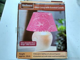 nová skleněná lampa s vonnou svíčkou, dekorativní lampička - 9