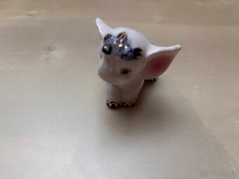 sošky zvířátek - sloni, labuť, kočka (různé materiály) - 9