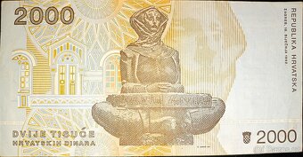 Bankovky 5 - 1000 kun a 1 - 50 000 dinárů Chorvatsko - 9
