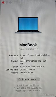 Apple MacBook 12" (2017) 1,2 GHz, m3, 8GB, 250 GB - 9