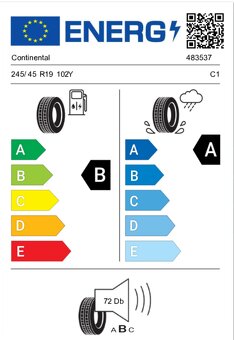 245/45 R19 102Y MO-V nové letní pneumatiky CONTINENTAL - 9