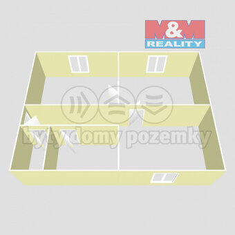 Prodej bytu 2+1, 77 m², Ostrov, ul. Komenského - 9