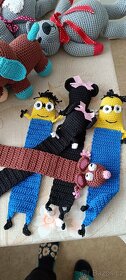 Háčkované hračky, pes, opice, medvídek, ovečka - 9