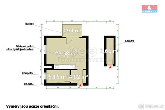 Pronájem bytu 1+kk, 36 m², Heřmanova Huť, ul. U Pondu - 9