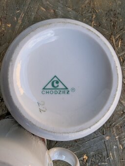 Retro porcelánové hrnky Chodziez, Polsko. - 9