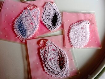 Náušnice krajkové - 9