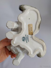 Velká porcelánová figura dvou koček Hutschenreuhter -Německo - 9