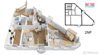 Pronájem bytu 2+1, 70 m², Kladno, ul. Váňova - 9