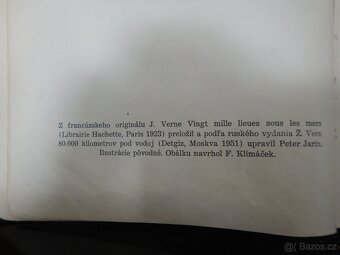 Jules Verne, 4 staršie vydania, od r. 1952 - 9