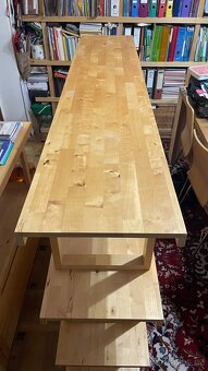 IKEA NORREBO – masivní regál / knihovna (185×121,5 cm) - 9