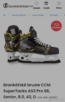 Brankářské brusle CCM AS3 PRO SUPER TACKS - 9