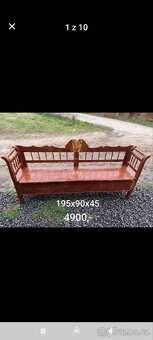 Staré dřevěné lavice - ceny a rozměry u foto - 9