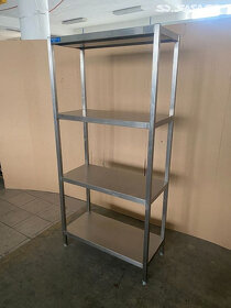 Nerezový regál 4 policový 85x40x180cm - 9