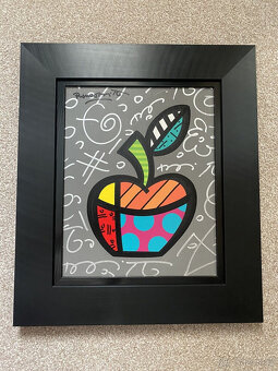 Romero Britto Art Night Treat podepsaný obraz na plátně, ori - 9