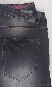 ROCK REBEL pánské džíny v. XL  Nové,ZA POLOVINU CENY  - 9