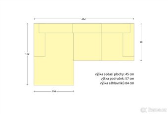 Kožená rohová sedací souprava (béžová) SPECHA - 9