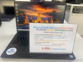 DELL LATITUDE 5500 15,6“/Intel Core i5-8.gen SSD 240 GB/RAM - 9