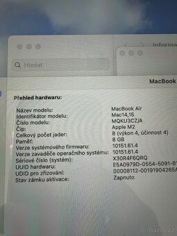 Apple Macbook 15" M2 2023 záruka - 9