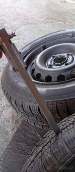 ORIGO OCELOVÉ DISKY + ZIMNÍ 90% pneu 175/70R13+POKLICE - 9