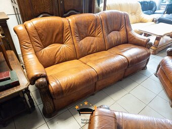Sedací kožená souprava 3+1+1 -- - 9