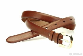 Dámský kožený opasek o šířce 2 cm - 9