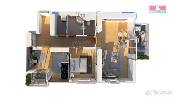 Prodej bytu 3+kk, 80 m², Sedlčany, ul. K Cihelně - 9