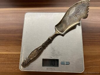 Stříbrný dortový nůž Ag .925 z Islandu - 9