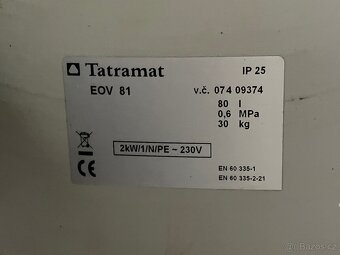 Bojler Tatramat 80 litrů - 9