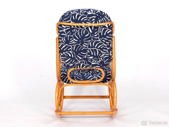 Houpací křeslo TON Dondolo, nové čalounění. - 9